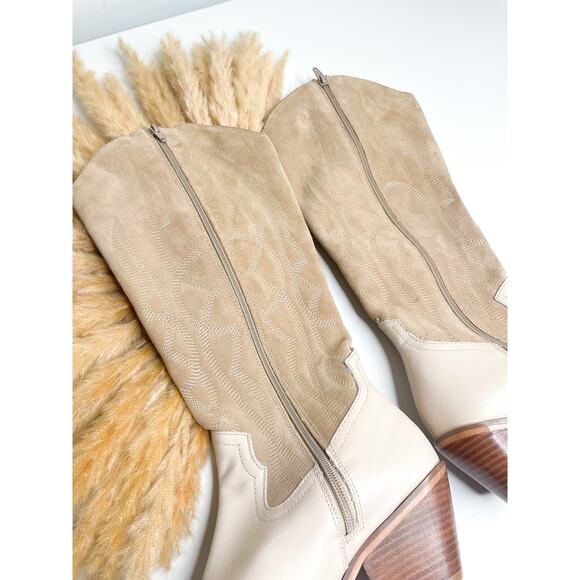 Coconuts by Matisse Alpine Embroidered Western Boots Size 8 Knee High Cowgirl - Picture 7 of 11